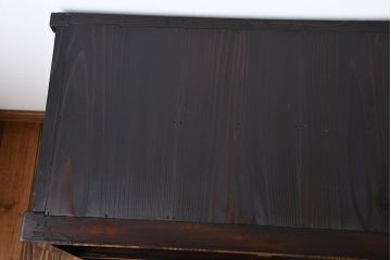 アンティーク家具　前面欅材の水屋箪笥サイドボード(1)