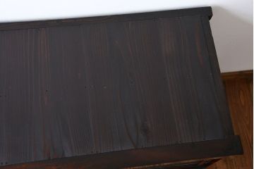 アンティーク家具　前面欅材の水屋箪笥サイドボード(1)