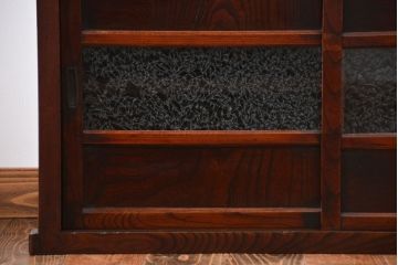 アンティーク家具　前面欅材の水屋箪笥サイドボード(1)