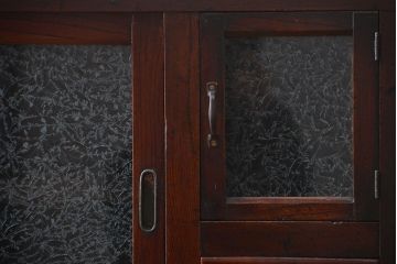 アンティーク家具　前面欅材の水屋箪笥サイドボード(2)