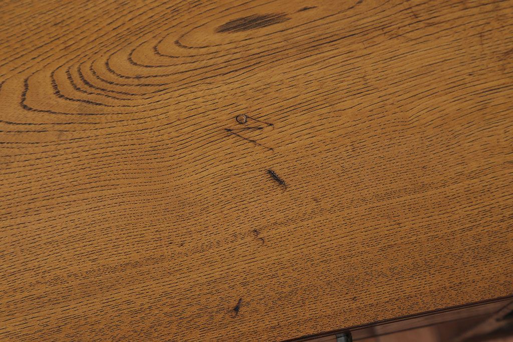 レトロ家具　昭和レトロ　牡丹の戸棚付き文机