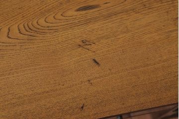 レトロ家具　昭和レトロ　牡丹の戸棚付き文机