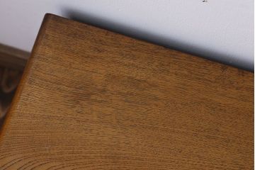 レトロ家具　昭和レトロ　牡丹の戸棚付き文机