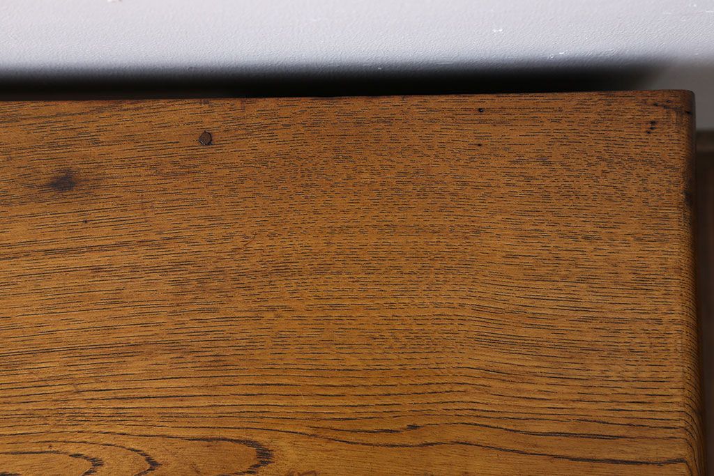 レトロ家具　昭和レトロ　牡丹の戸棚付き文机