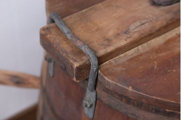 アンティーク　木製手回し洗濯機