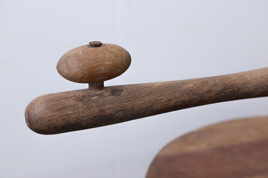 アンティーク　木製手回し洗濯機