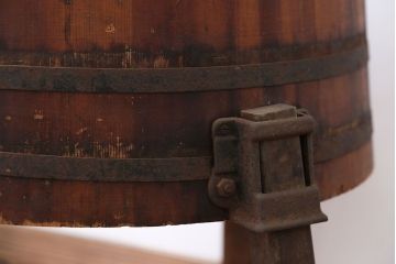 アンティーク　木製手回し洗濯機