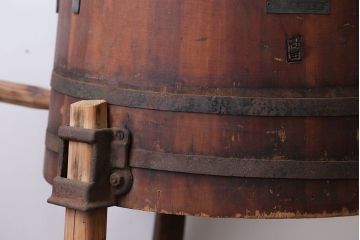 アンティーク　木製手回し洗濯機