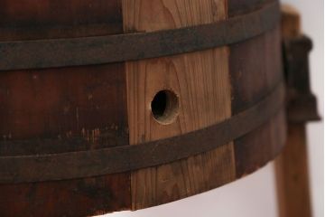 アンティーク　木製手回し洗濯機