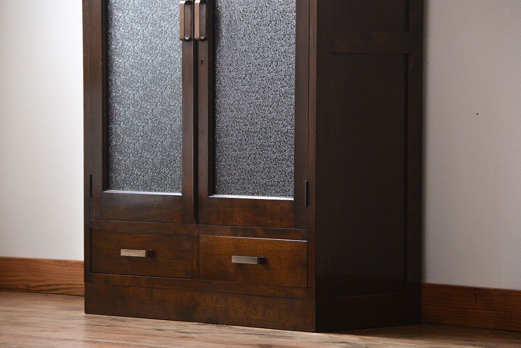 レトロ家具　昭和レトロ　引き出し2杯付き本箱