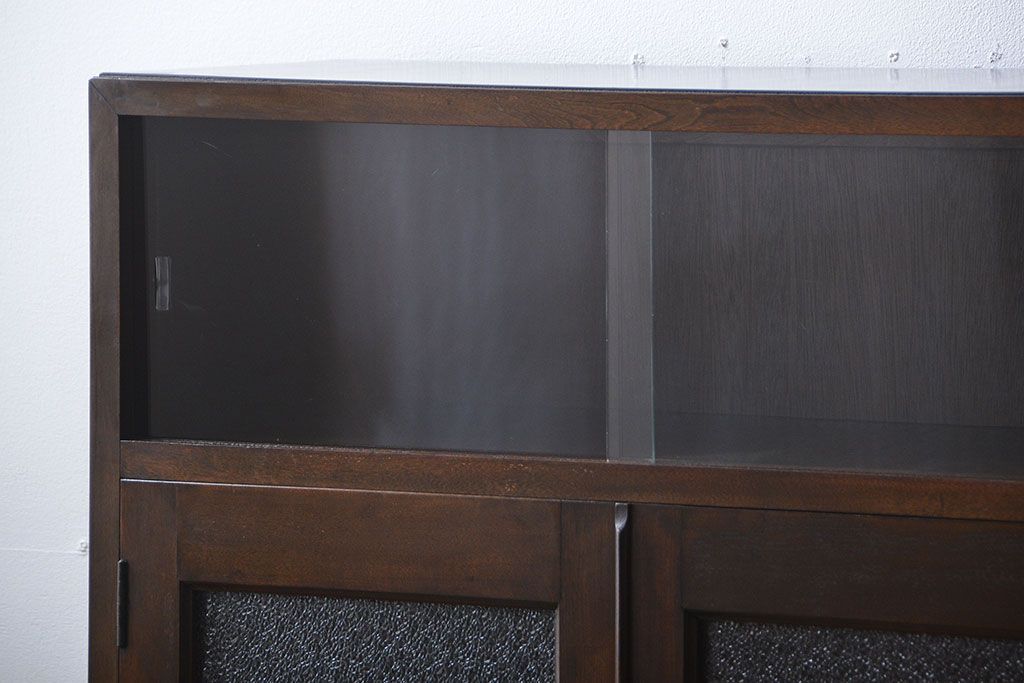 レトロ家具　昭和レトロ　引き出し2杯付き本箱