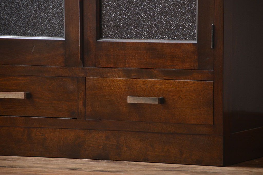 レトロ家具　昭和レトロ　引き出し2杯付き本箱