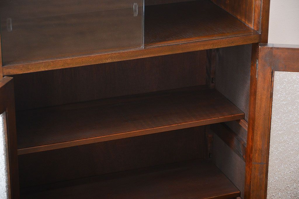 レトロ家具　昭和レトロ　引き出し2杯付き本箱