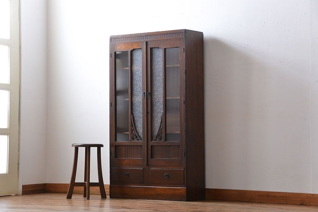 アンティーク家具　アンティーク　栓材の本箱