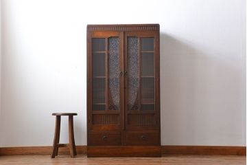 アンティーク家具　アンティーク　栓材の本箱