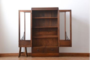 アンティーク家具　アンティーク　栓材の本箱