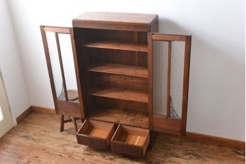 アンティーク家具　アンティーク　栓材の本箱