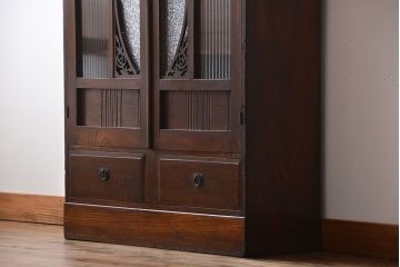 アンティーク家具　アンティーク　栓材の本箱