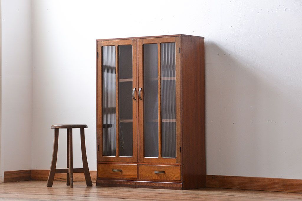 レトロ家具　昭和レトロ　シンプルな本箱