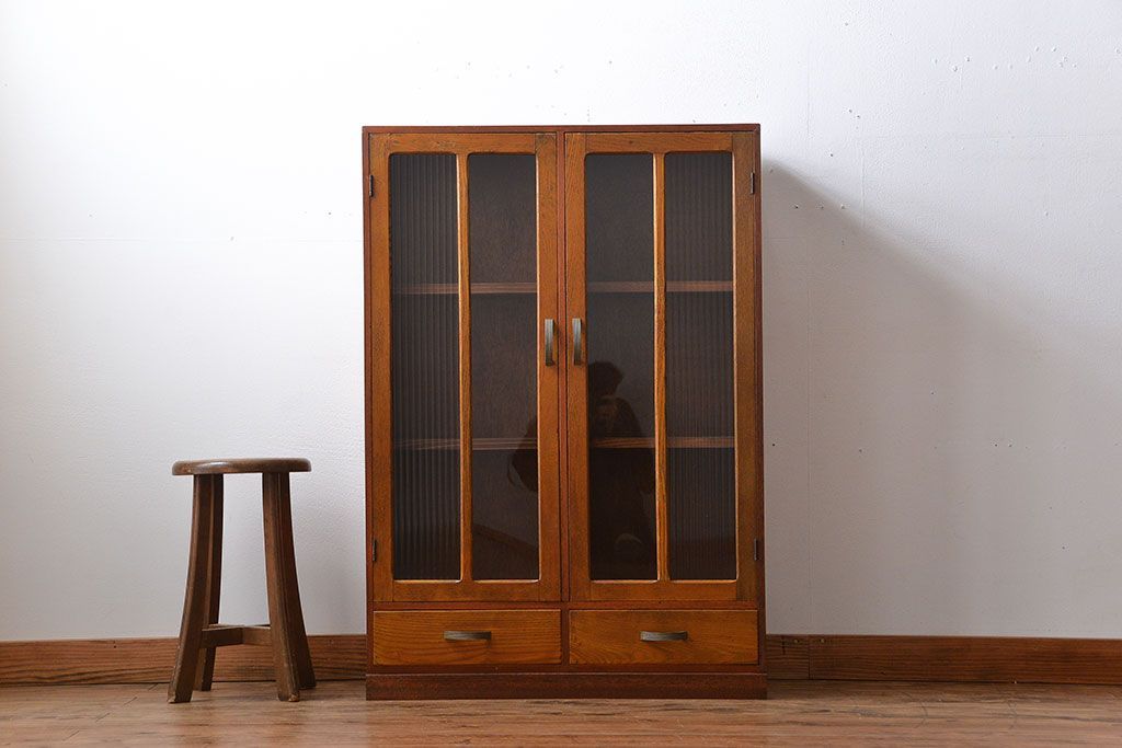 レトロ家具　昭和レトロ　シンプルな本箱