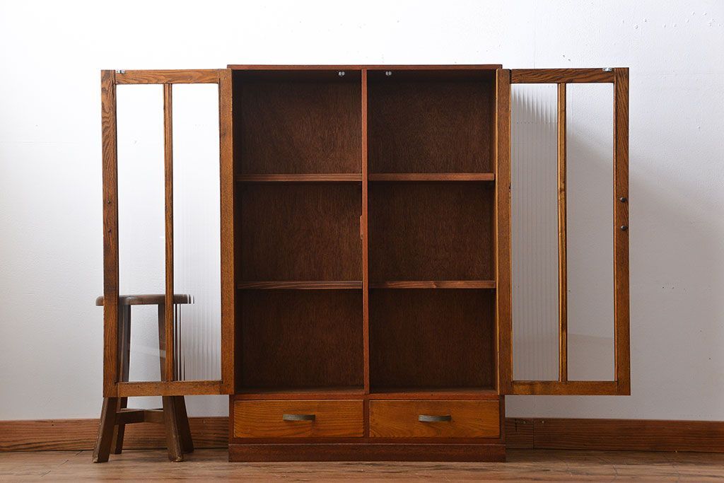 レトロ家具　昭和レトロ　シンプルな本箱