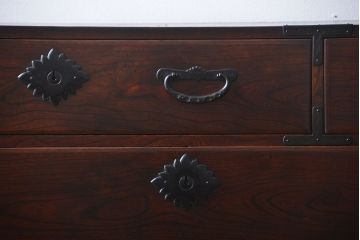 アンティーク家具　古民具・骨董　仙台一間箪笥(時代箪笥、仙台箪笥)
