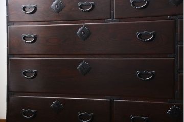 アンティーク家具　古民具・骨董　仙台一間箪笥(時代箪笥、仙台箪笥)