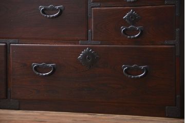 アンティーク家具　古民具・骨董　仙台一間箪笥(時代箪笥、仙台箪笥)