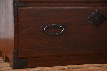 アンティーク家具　古民具・骨董　仙台一間箪笥(時代箪笥、仙台箪笥)