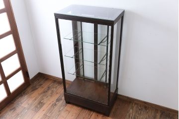 アンティーク家具　大正ロマン　大振り!縦型ガラスケース