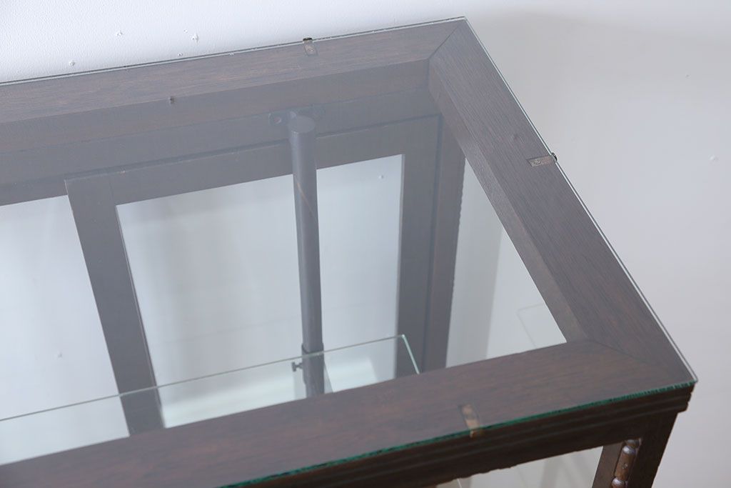 アンティーク家具　大正ロマン　大振り!縦型ガラスケース