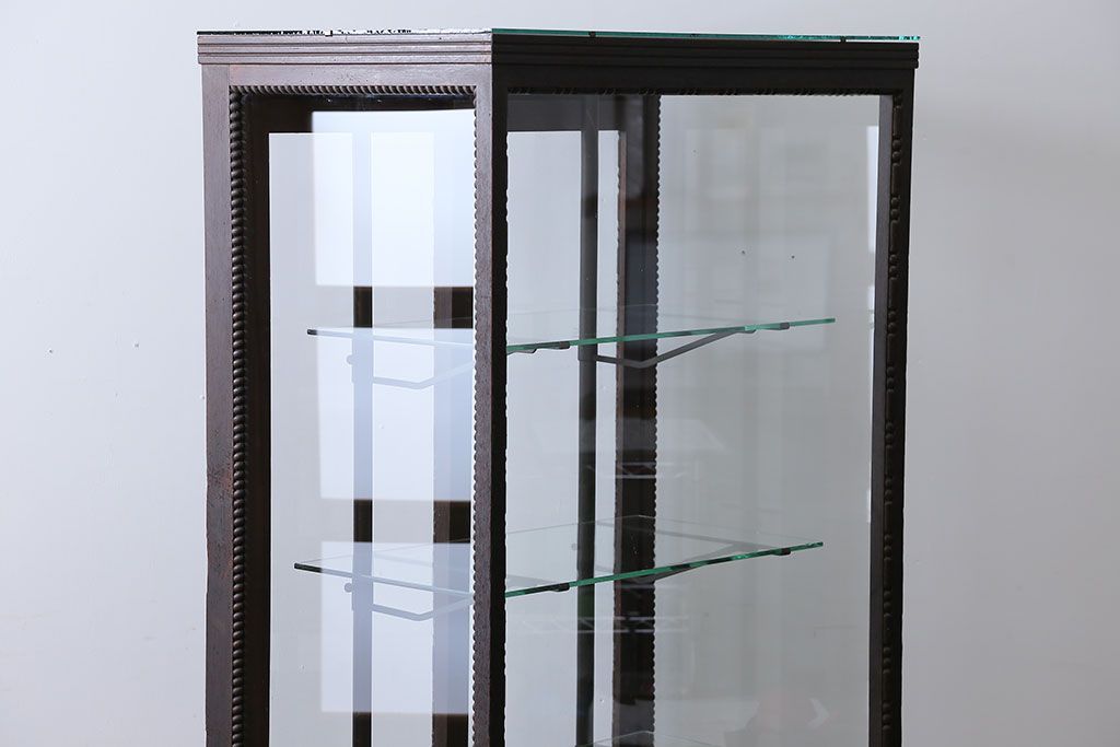 アンティーク家具　大正ロマン　大振り!縦型ガラスケース