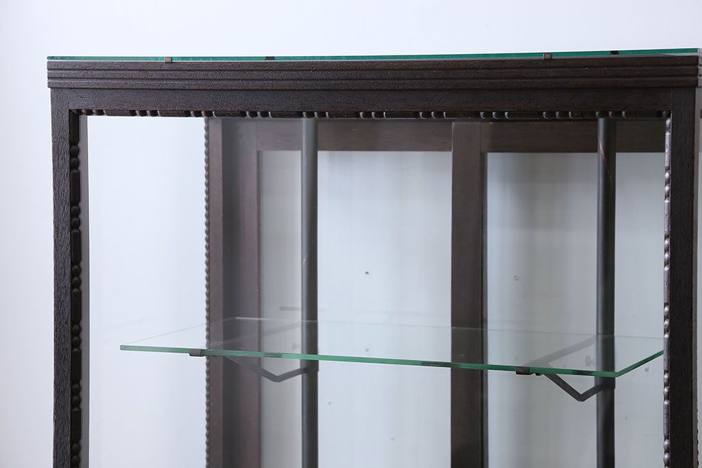 アンティーク家具　大正ロマン　大振り!縦型ガラスケース