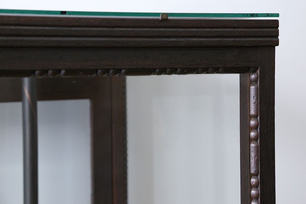 アンティーク家具　大正ロマン　大振り!縦型ガラスケース