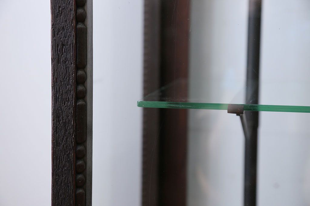 アンティーク家具　大正ロマン　大振り!縦型ガラスケース