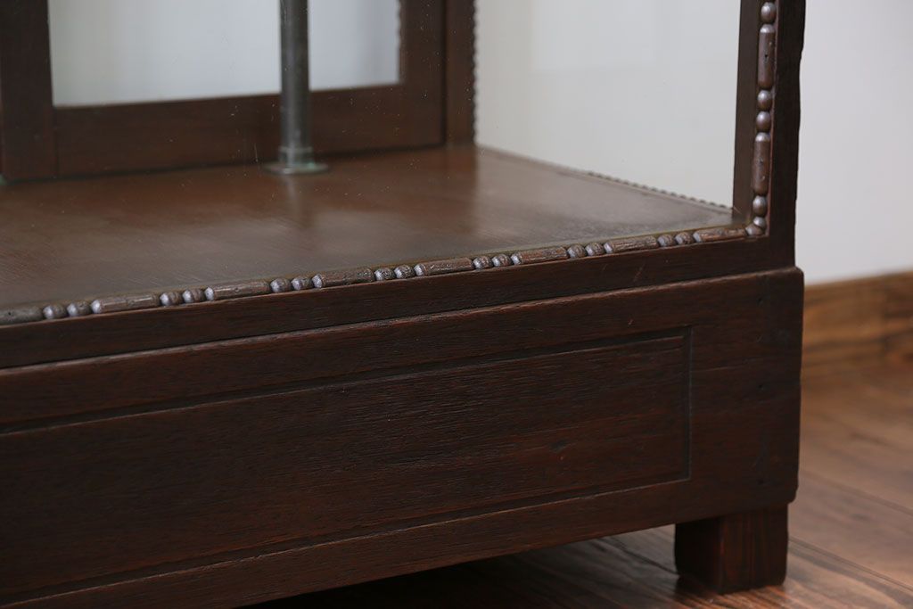 アンティーク家具　大正ロマン　大振り!縦型ガラスケース