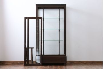 アンティーク家具　大正ロマン　大振り!縦型ガラスケース