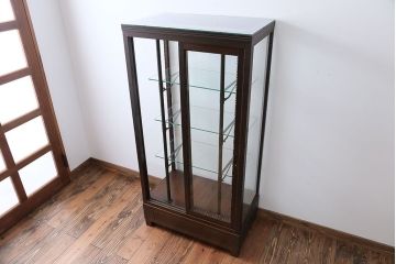 アンティーク家具　大正ロマン　大振り!縦型ガラスケース