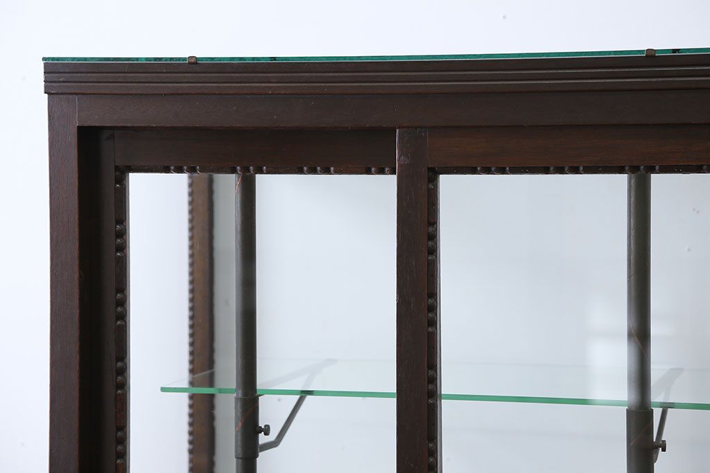 アンティーク家具　大正ロマン　大振り!縦型ガラスケース