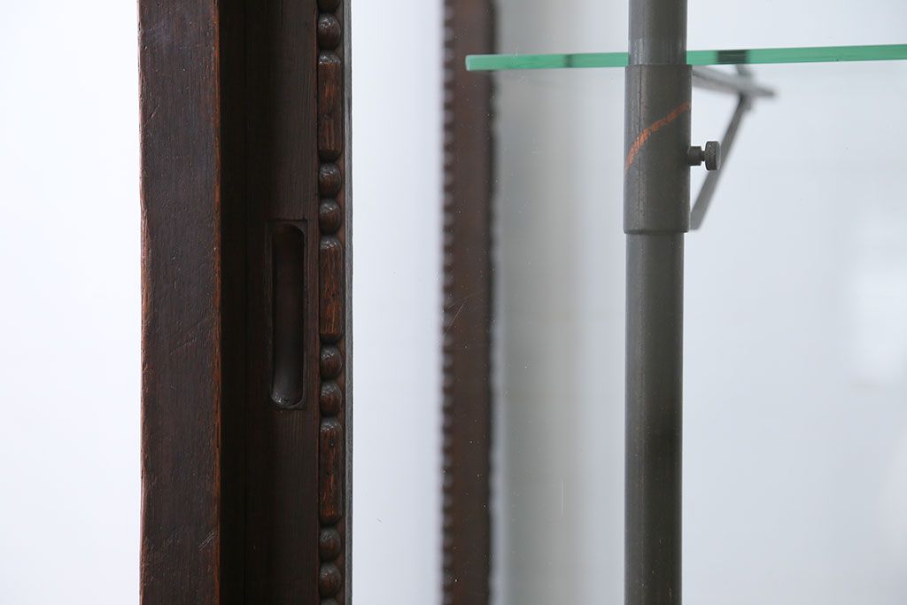 アンティーク家具　大正ロマン　大振り!縦型ガラスケース