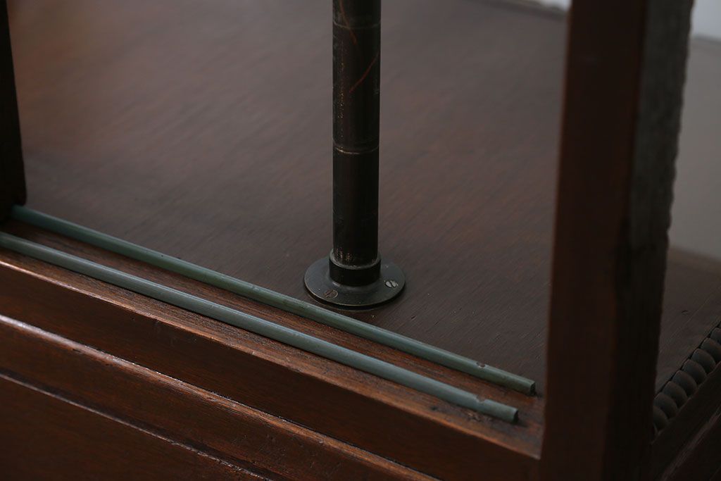 アンティーク家具　大正ロマン　大振り!縦型ガラスケース