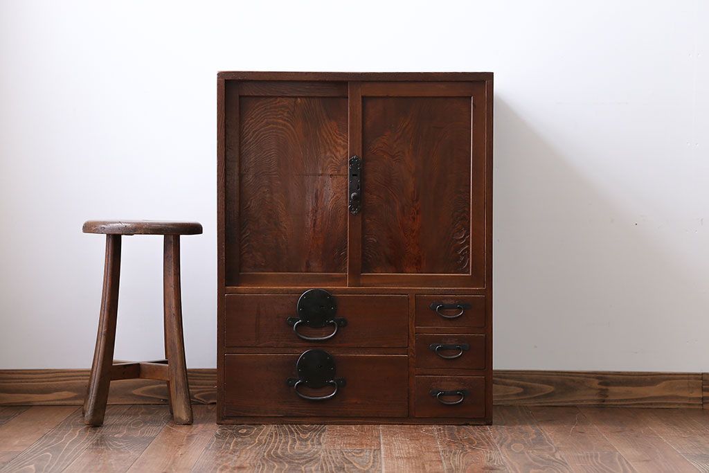 アンティーク家具　 古民具・骨董　小振りな帳場箪笥