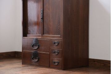 アンティーク家具　 古民具・骨董　小振りな帳場箪笥