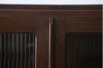 アンティーク家具　アンティーク　モールガラス入り本箱