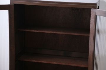 アンティーク家具　アンティーク　モールガラス入り本箱