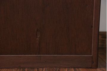 アンティーク家具　アンティーク　モールガラス入り本箱