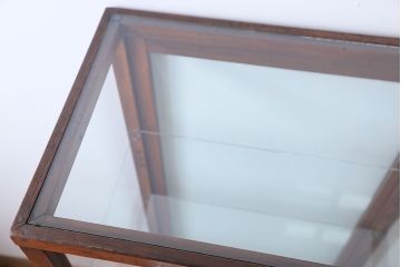 アンティーク家具　大正ロマン　ナラ材!縦型ガラスケース