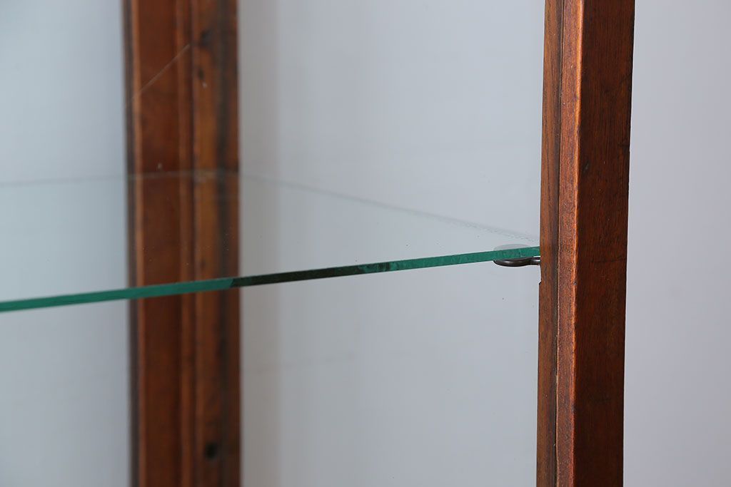 アンティーク家具　大正ロマン　ナラ材!縦型ガラスケース