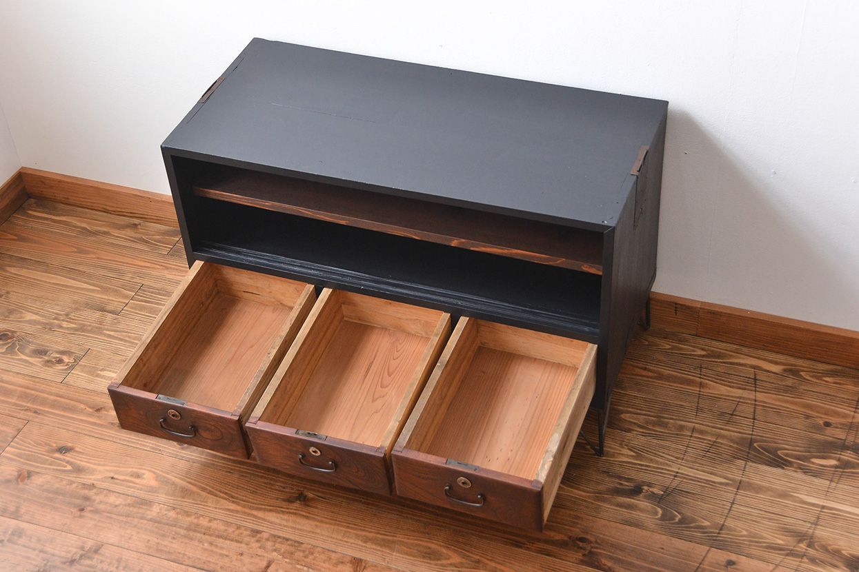 アンティーク家具　アンティーク　鉄脚付きペイントローボード