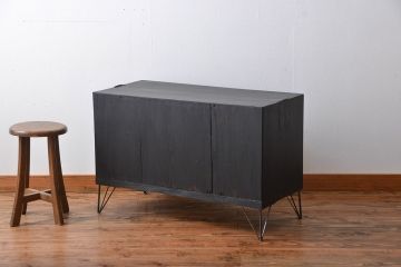 アンティーク家具　アンティーク　鉄脚付きペイントローボード